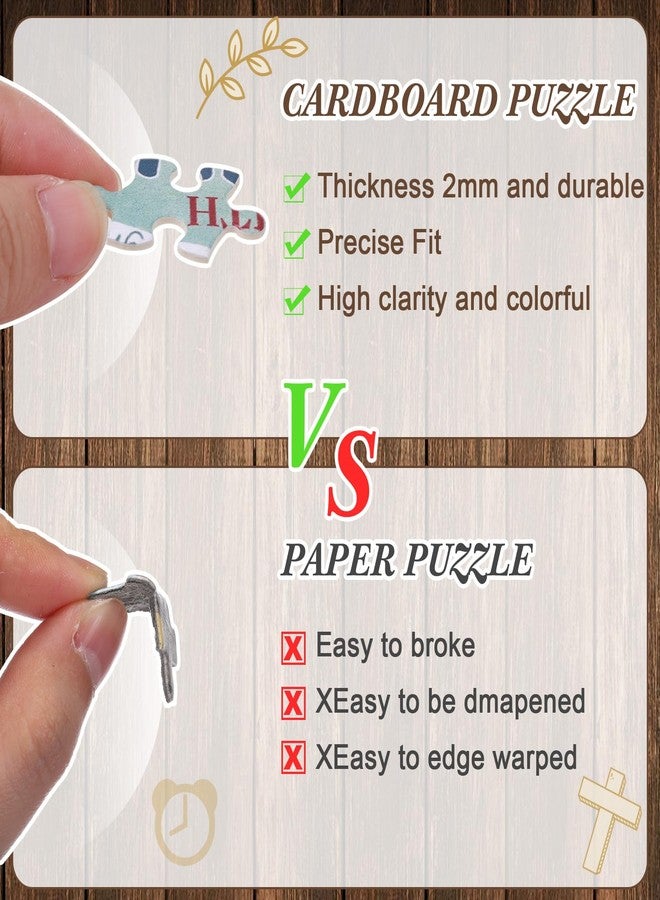 Civaner 500 Piece Christian Puzzles for Adults Bible Sunflower Religious Jigsaw Puzzles for Adults Elderly Seniors Inspirational Gifts for Church Easter Mother's Day(Bible Verse) - Image 4